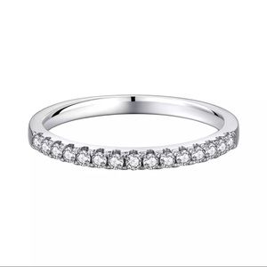 Moissanite Wedding Ring Band .4ct